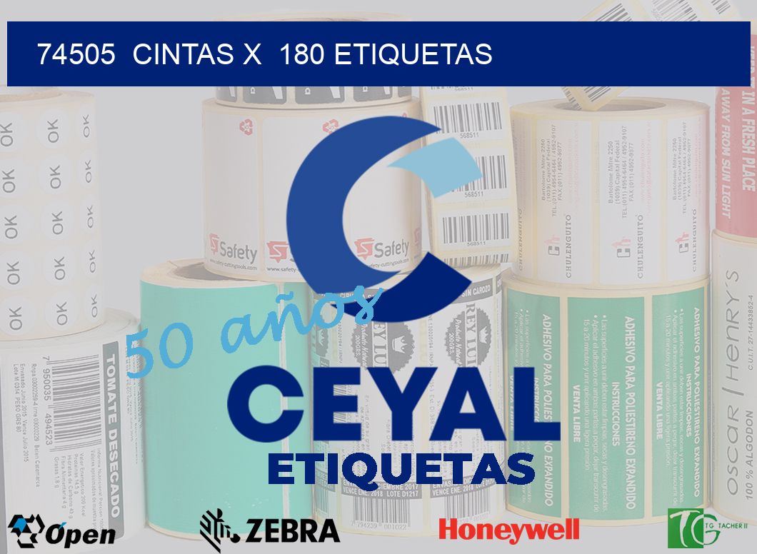 74505  cintas x  180 etiquetas