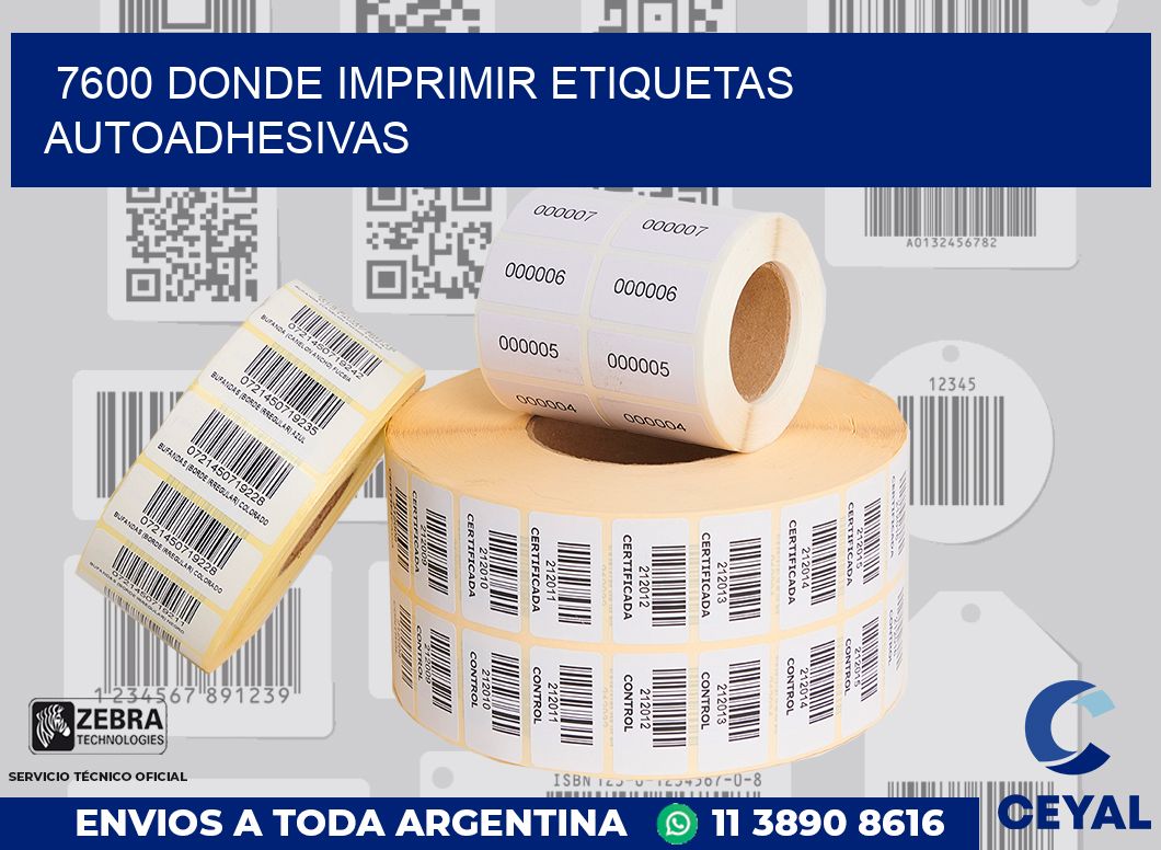 7600 DONDE IMPRIMIR ETIQUETAS AUTOADHESIVAS