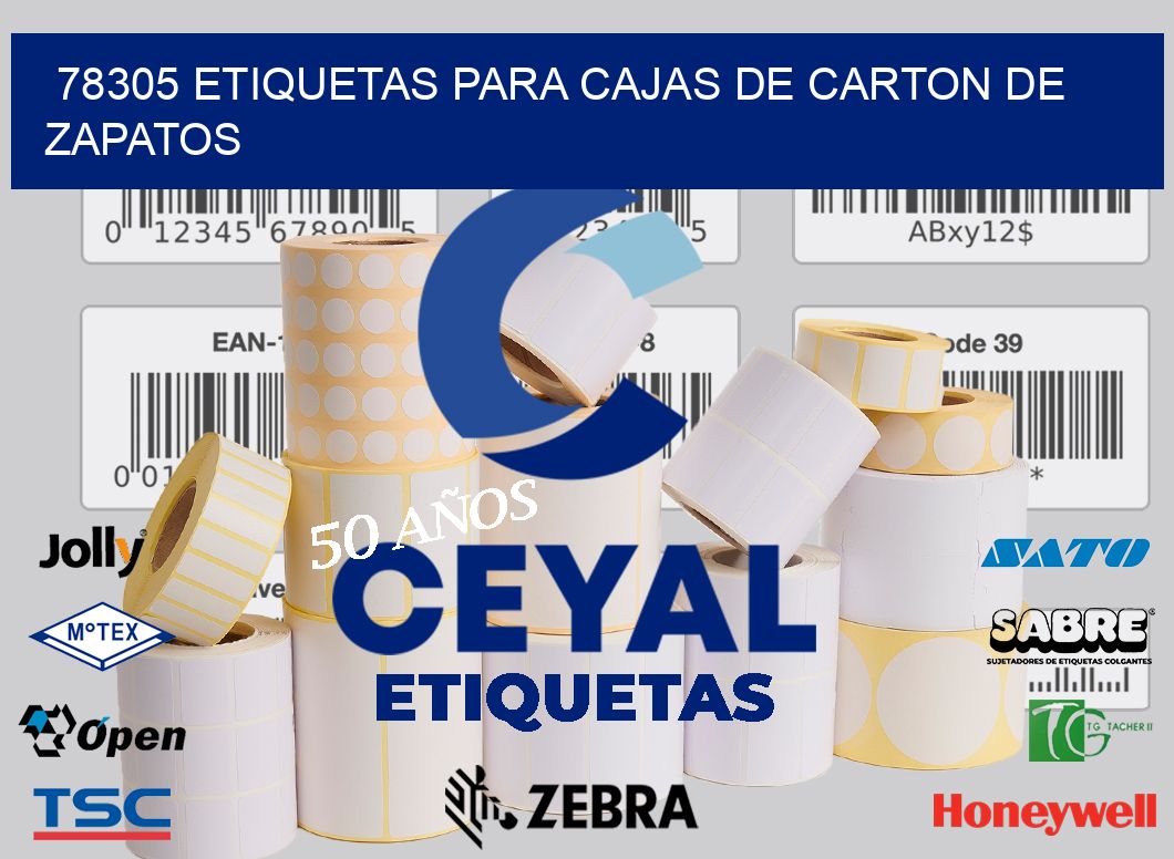 78305 ETIQUETAS PARA CAJAS DE CARTON DE ZAPATOS