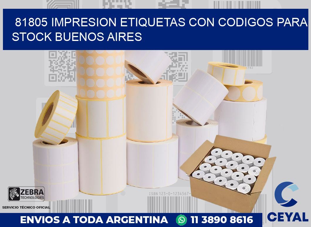 81805 IMPRESION ETIQUETAS CON CODIGOS PARA STOCK BUENOS AIRES