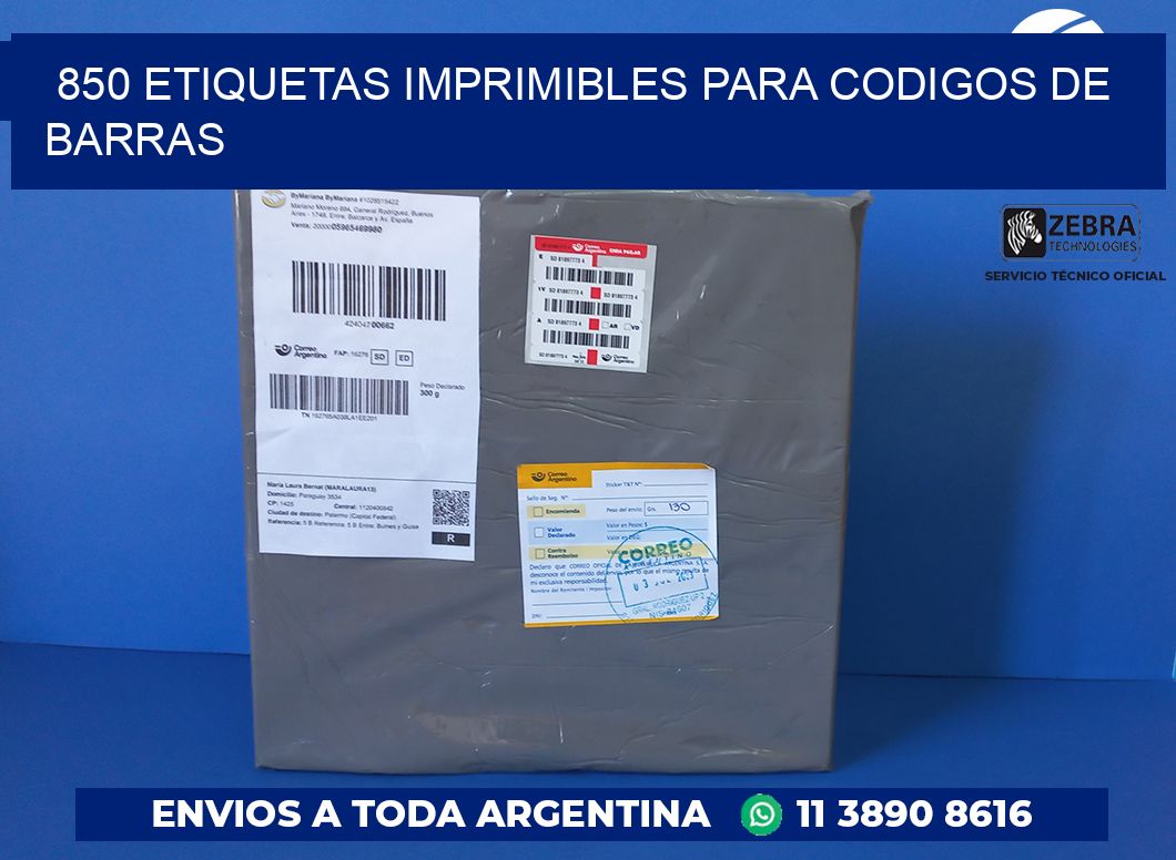 850 ETIQUETAS IMPRIMIBLES PARA CODIGOS DE BARRAS