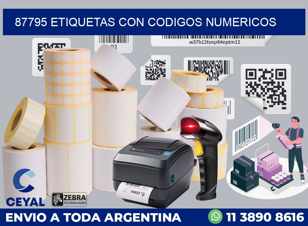 87795 ETIQUETAS CON CODIGOS NUMERICOS