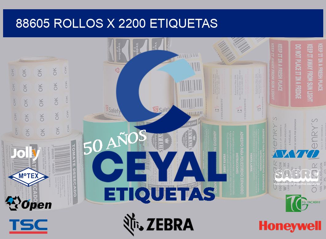 88605 Rollos x 2200 etiquetas