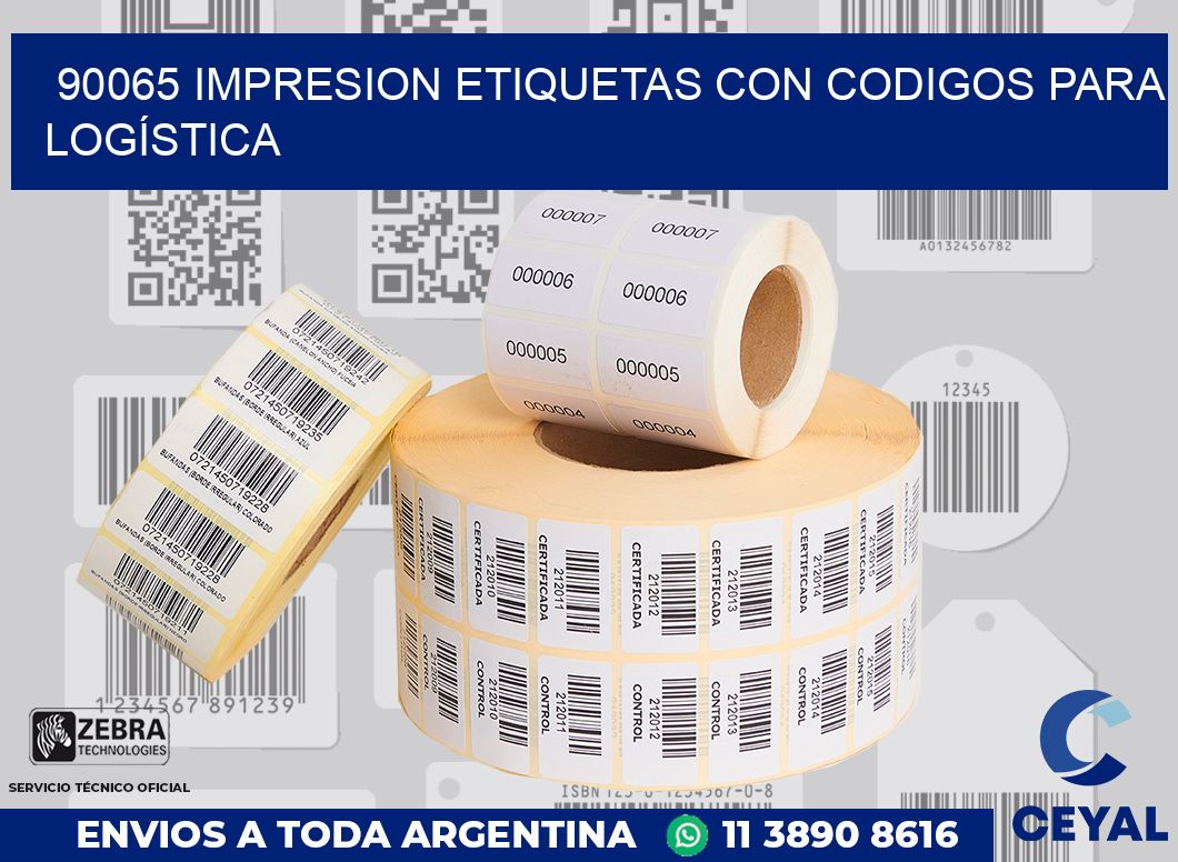 90065 IMPRESION ETIQUETAS CON CODIGOS PARA LOGÍSTICA