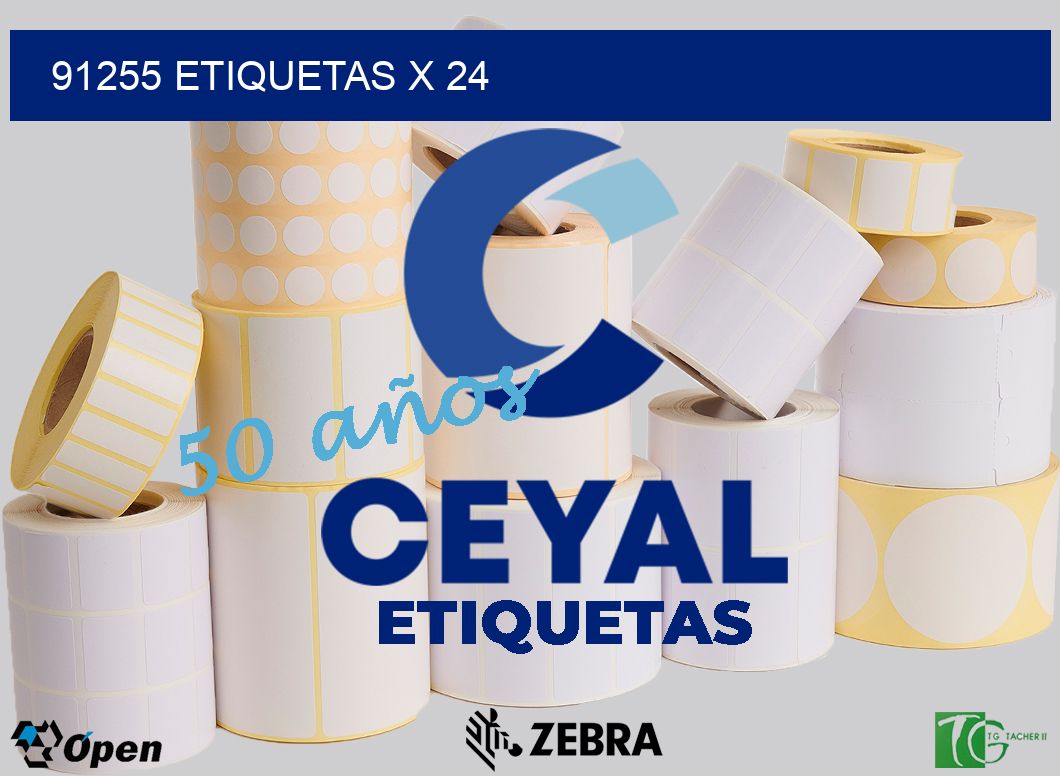 91255 Etiquetas x 24