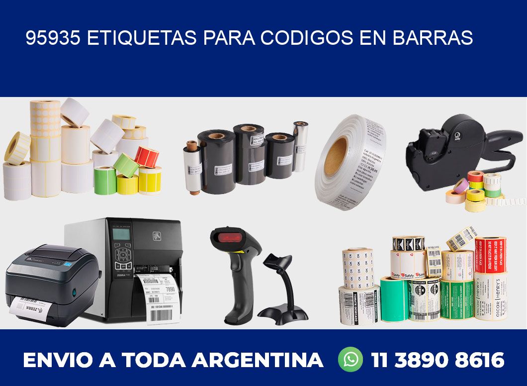 95935 ETIQUETAS PARA CODIGOS EN BARRAS