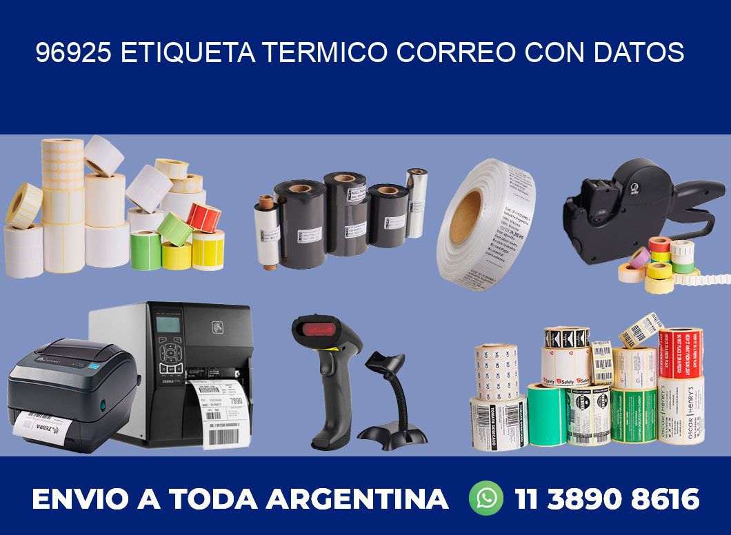 96925 ETIQUETA TERMICO CORREO CON DATOS