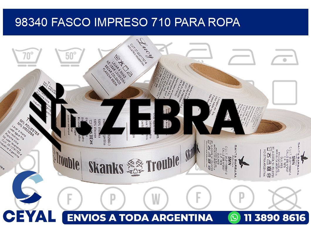98340 FASCO IMPRESO 710 PARA ROPA