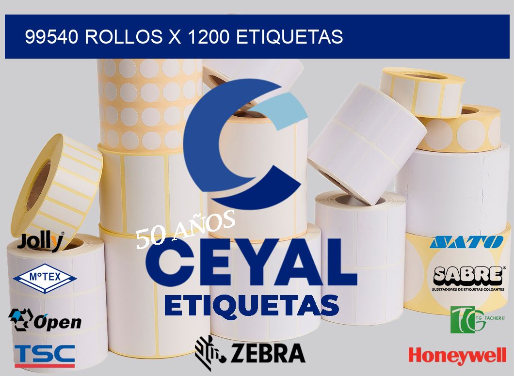 99540 Rollos x 1200 etiquetas