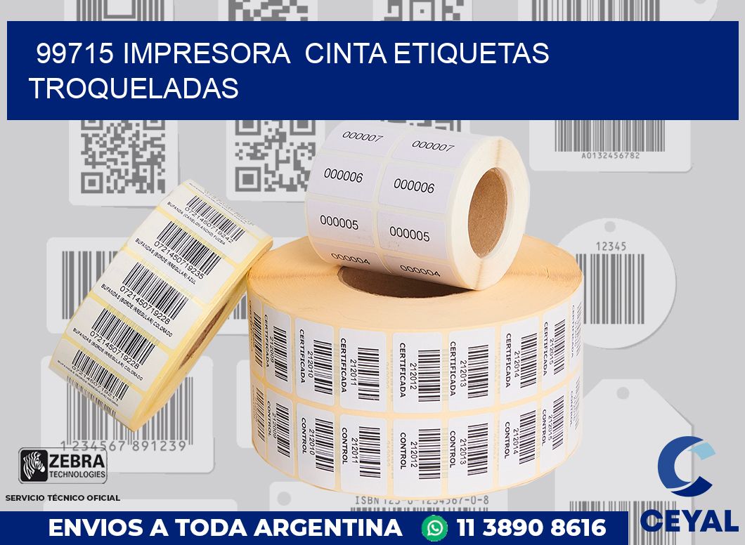 99715 impresora  cinta etiquetas troqueladas