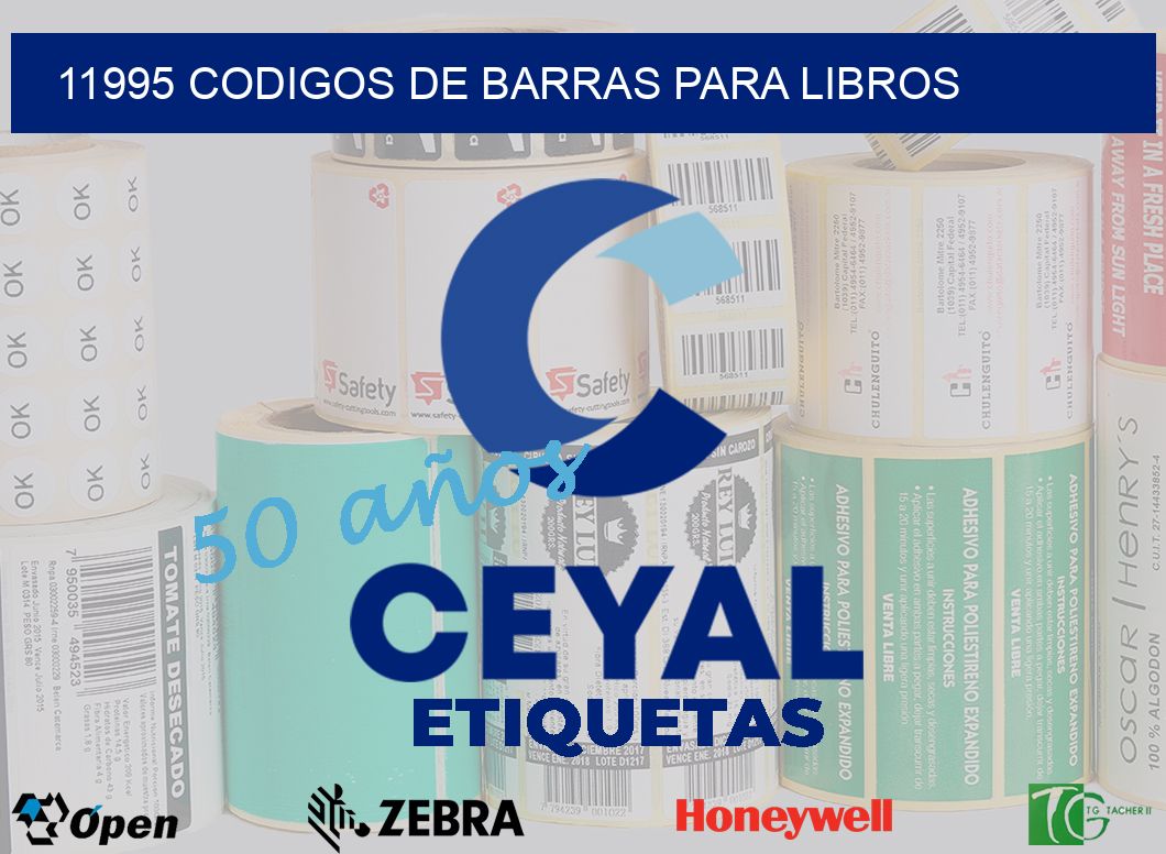11995 CODIGOS DE BARRAS PARA LIBROS
