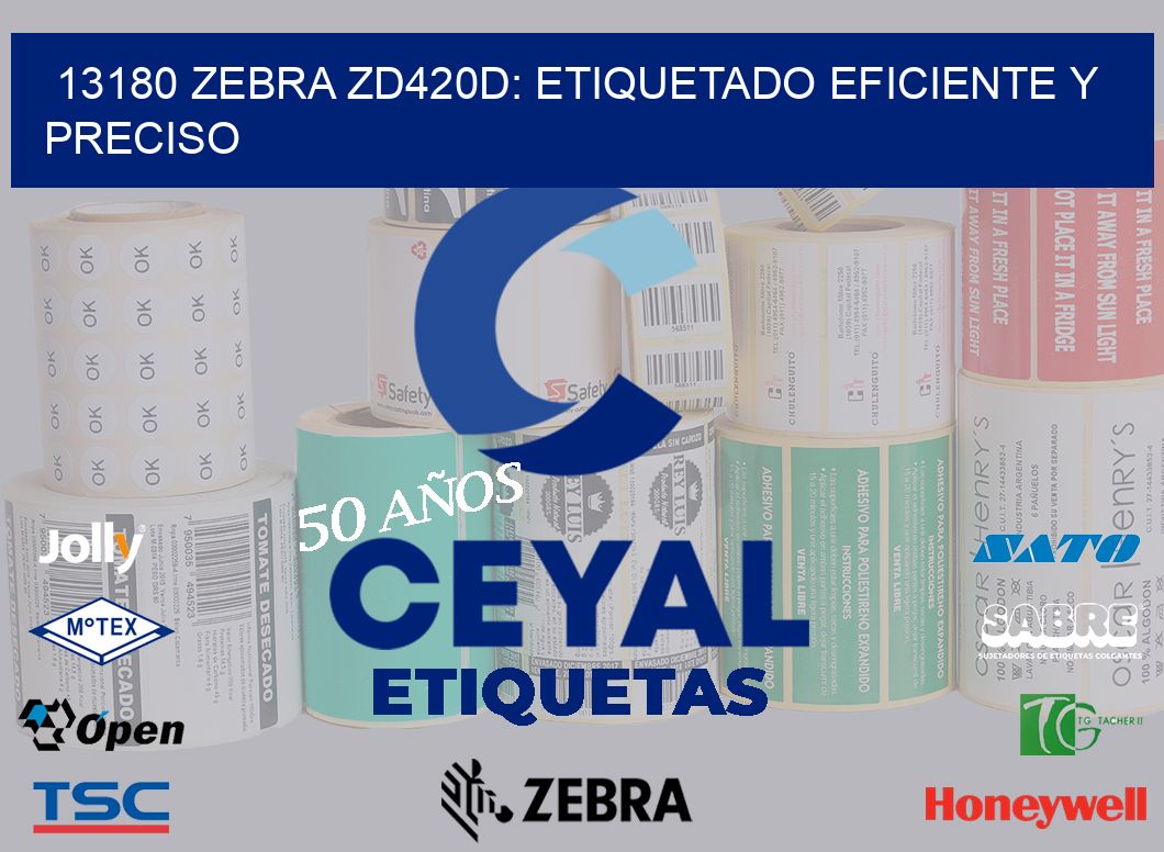 13180 Zebra ZD420D: Etiquetado Eficiente y Preciso