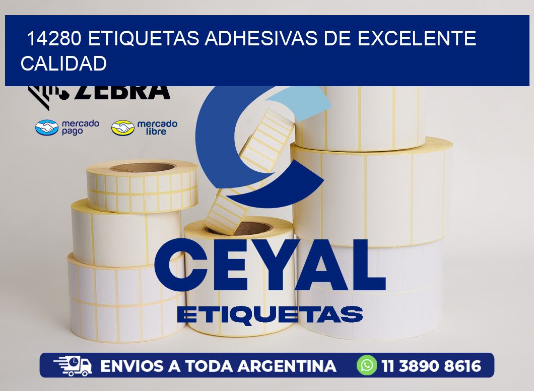 14280 ETIQUETAS ADHESIVAS DE EXCELENTE CALIDAD