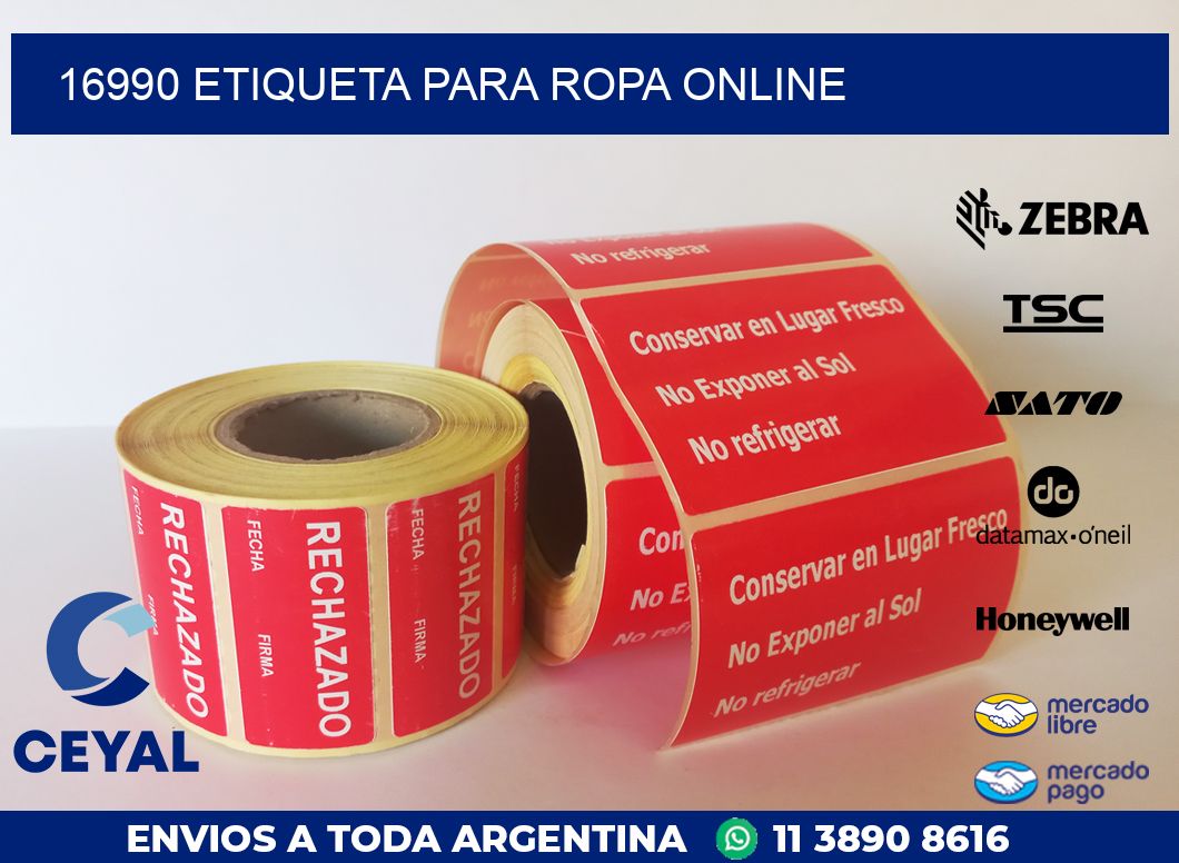 16990 ETIQUETA PARA ROPA ONLINE