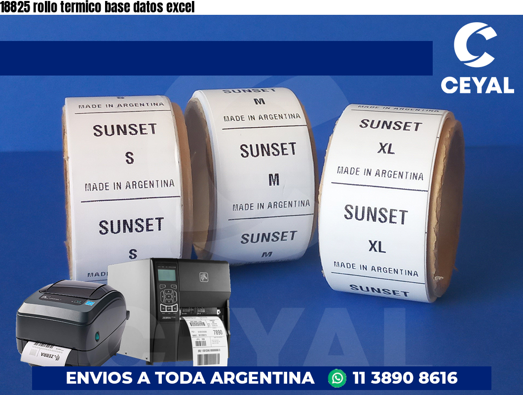 18825 rollo termico base datos excel