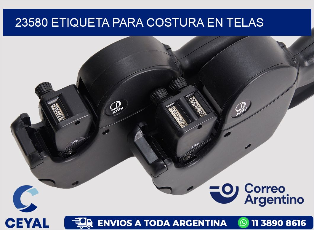 23580 ETIQUETA PARA COSTURA EN TELAS