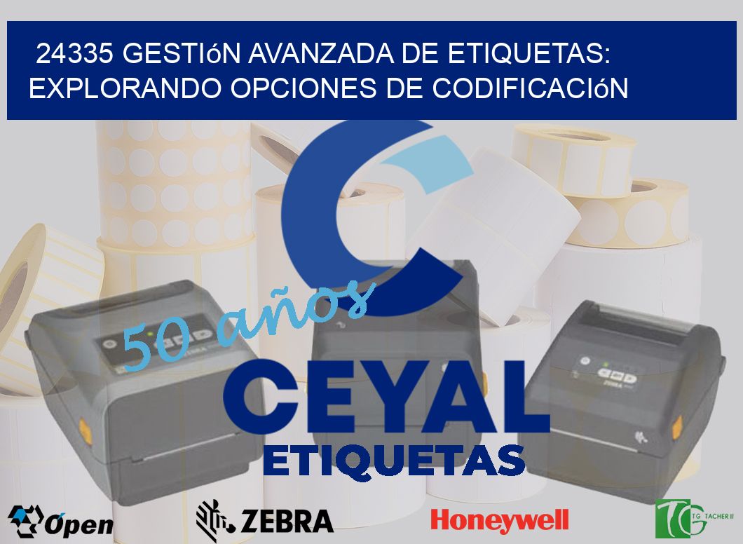 24335 Gestión Avanzada de Etiquetas: Explorando Opciones de Codificación