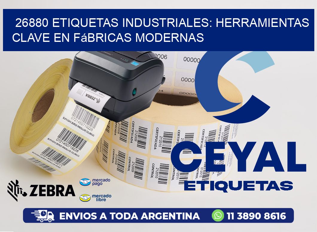 26880 Etiquetas Industriales: Herramientas Clave en Fábricas Modernas