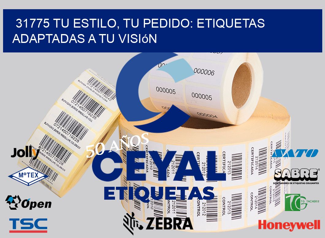 31775 Tu Estilo, Tu Pedido: Etiquetas Adaptadas a tu Visión