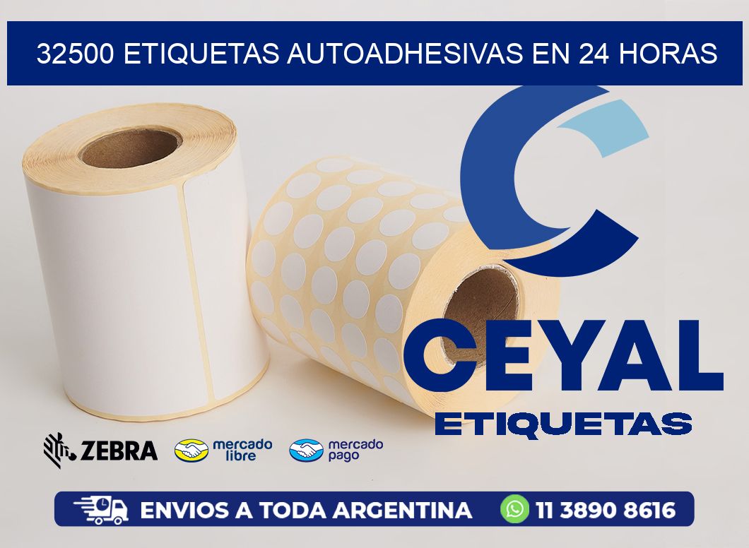 32500 ETIQUETAS AUTOADHESIVAS EN 24 HORAS