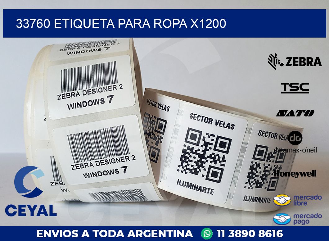 33760 ETIQUETA PARA ROPA X1200