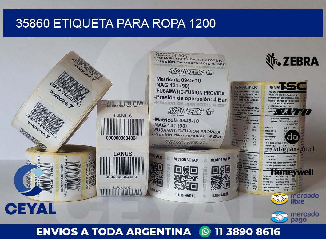 35860 ETIQUETA PARA ROPA 1200