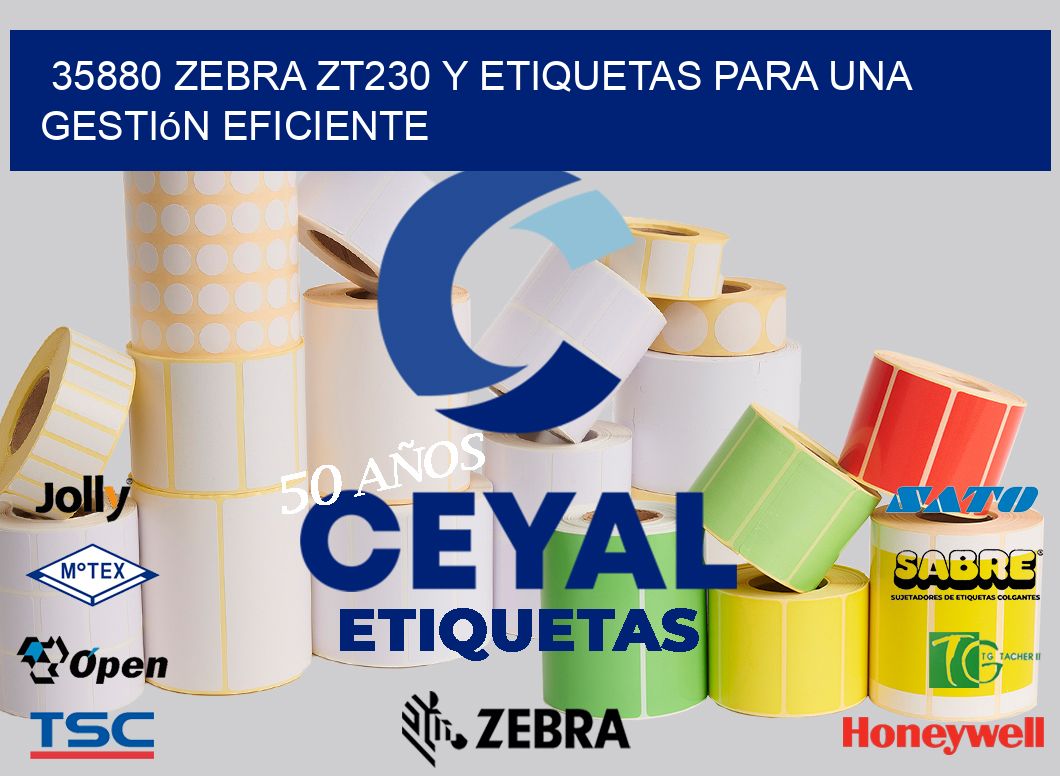 35880 Zebra ZT230 y Etiquetas para una Gestión Eficiente