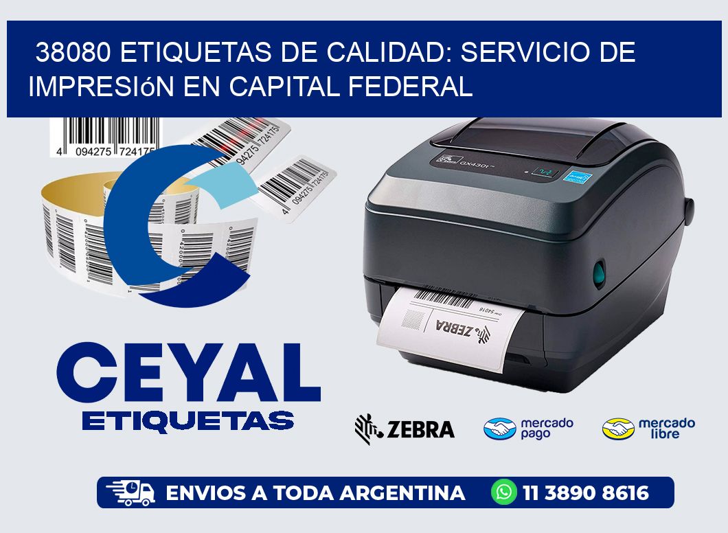 38080 Etiquetas de Calidad: Servicio de Impresión en Capital Federal