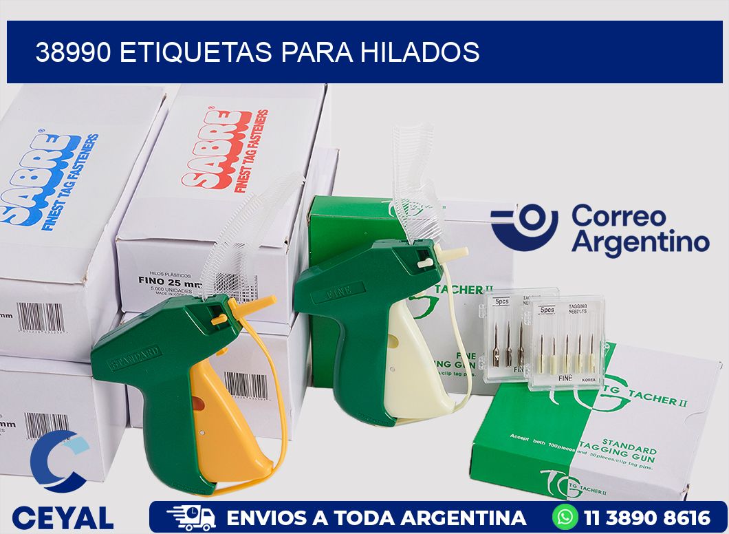 38990 ETIQUETAS PARA HILADOS