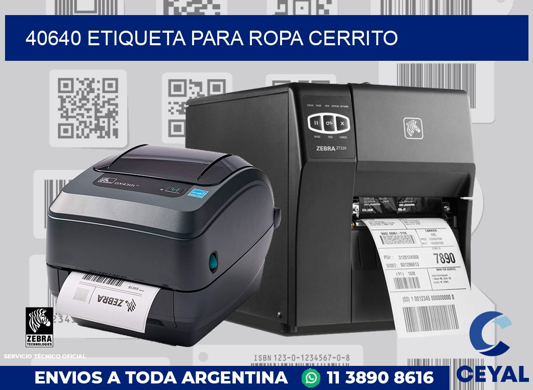 40640 ETIQUETA PARA ROPA CERRITO