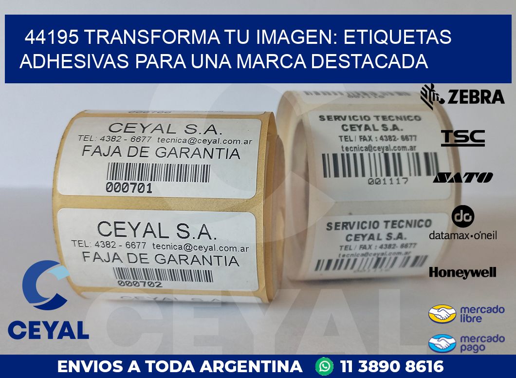 44195 TRANSFORMA TU IMAGEN: ETIQUETAS ADHESIVAS PARA UNA MARCA DESTACADA