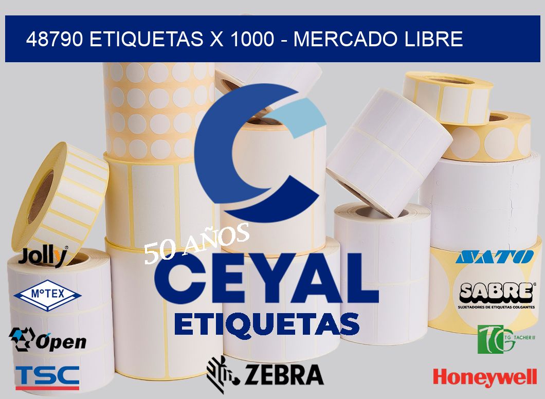 48790 ETIQUETAS X 1000 - MERCADO LIBRE