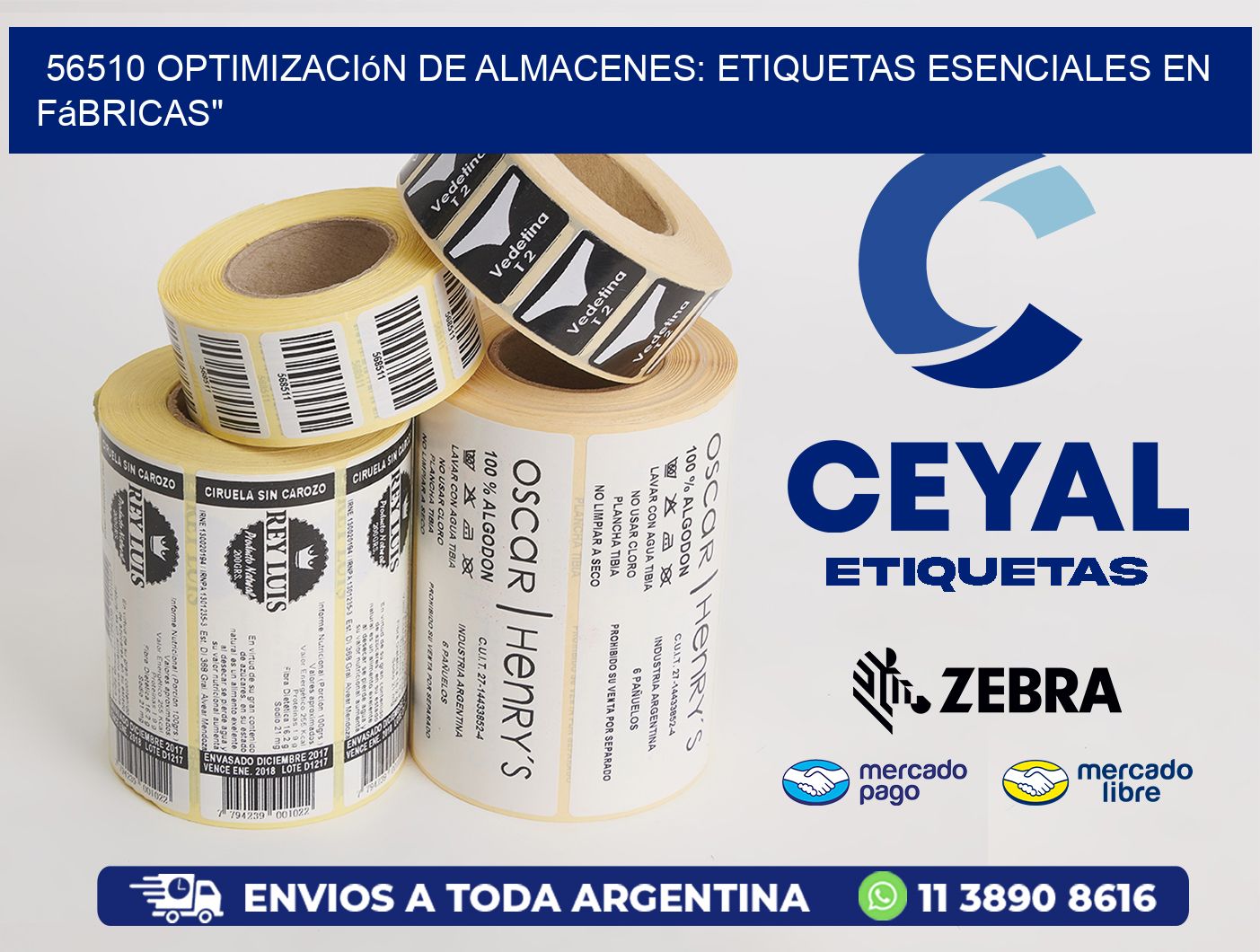 56510 Optimización de Almacenes: Etiquetas Esenciales en Fábricas