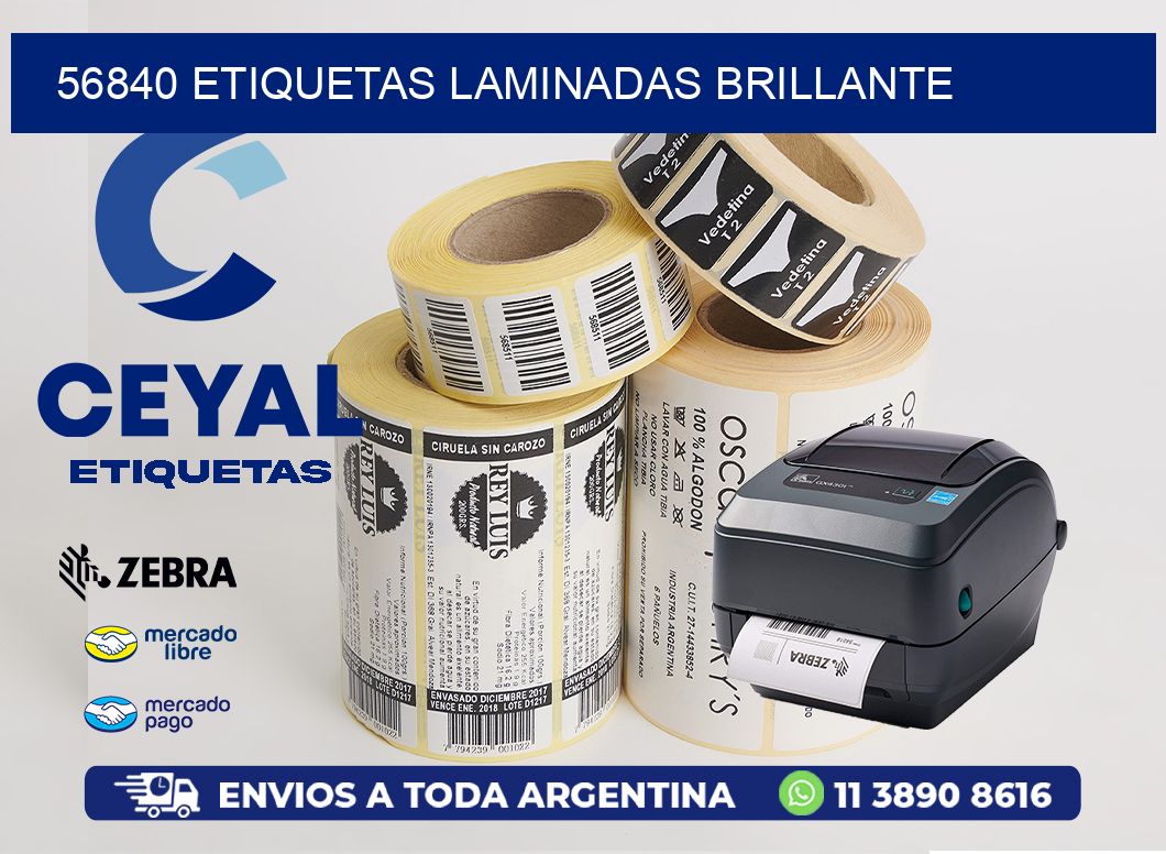 56840 Etiquetas laminadas brillante