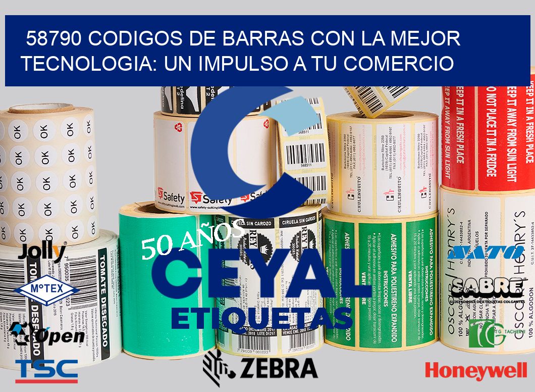58790 CODIGOS DE BARRAS CON LA MEJOR TECNOLOGIA: UN IMPULSO A TU COMERCIO