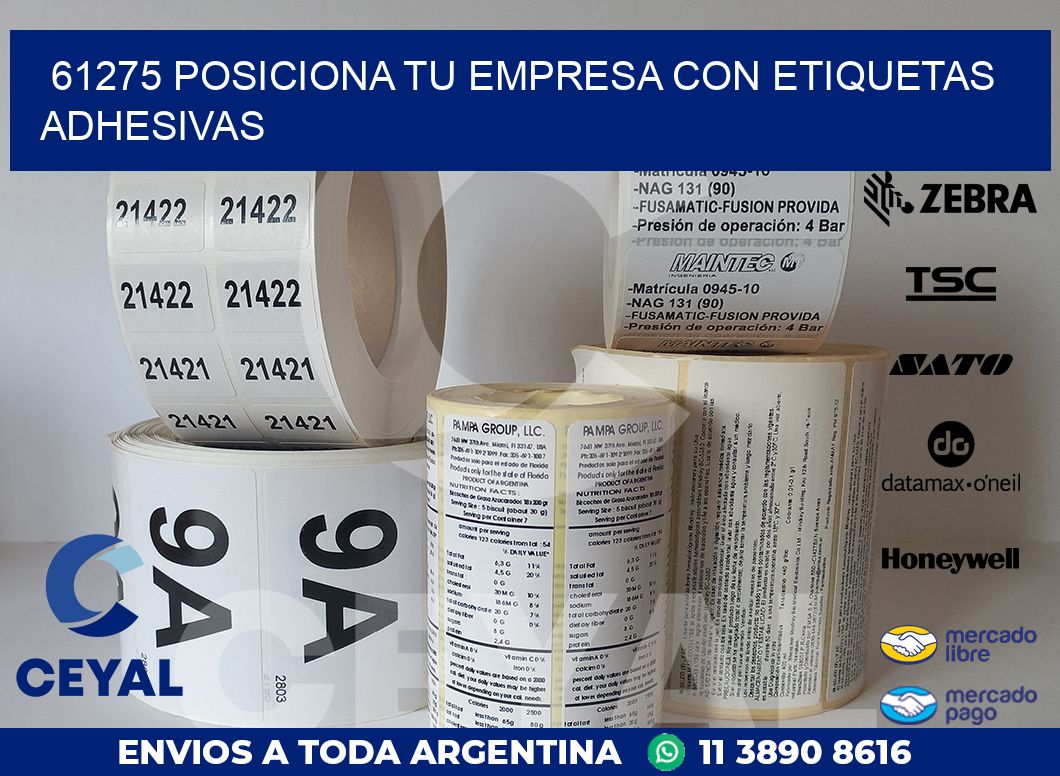 61275 POSICIONA TU EMPRESA CON ETIQUETAS ADHESIVAS