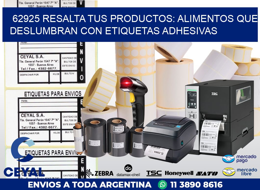 62925 RESALTA TUS PRODUCTOS: ALIMENTOS QUE DESLUMBRAN CON ETIQUETAS ADHESIVAS