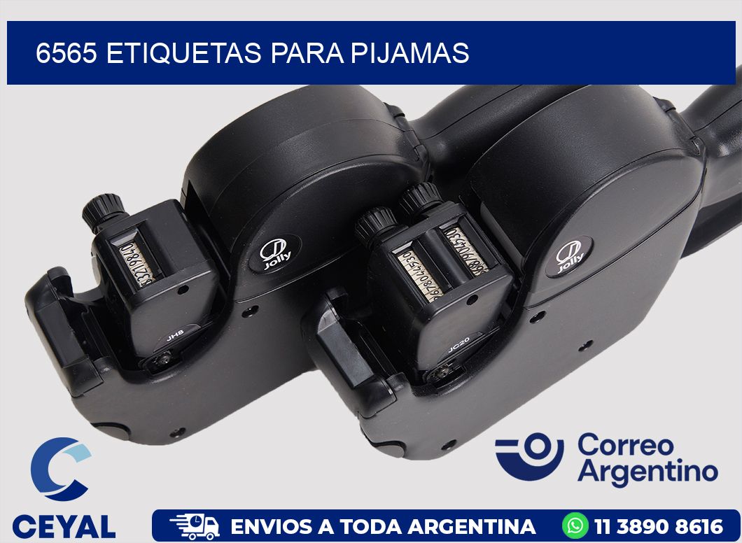 6565 ETIQUETAS PARA PIJAMAS