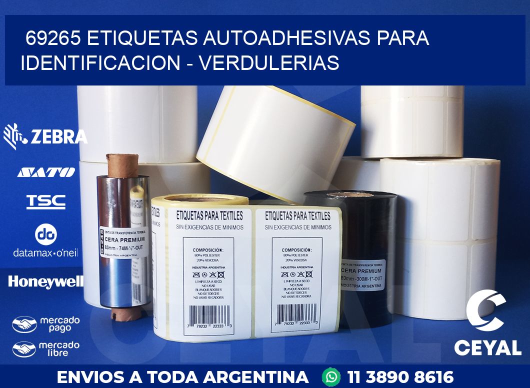 69265 ETIQUETAS AUTOADHESIVAS PARA IDENTIFICACION – VERDULERIAS