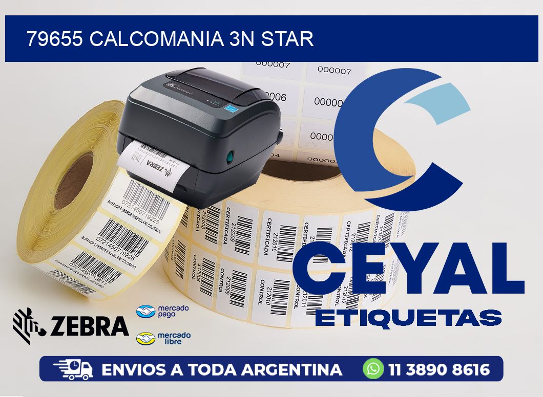 79655 CALCOMANIA 3N STAR