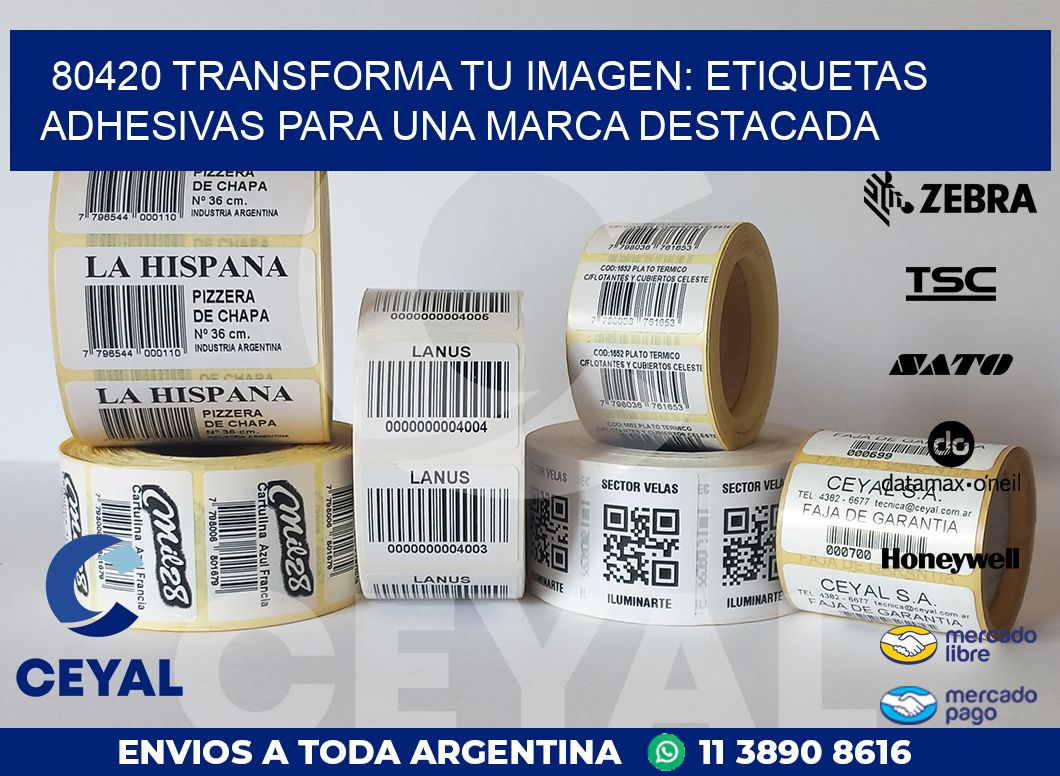 80420 TRANSFORMA TU IMAGEN: ETIQUETAS ADHESIVAS PARA UNA MARCA DESTACADA