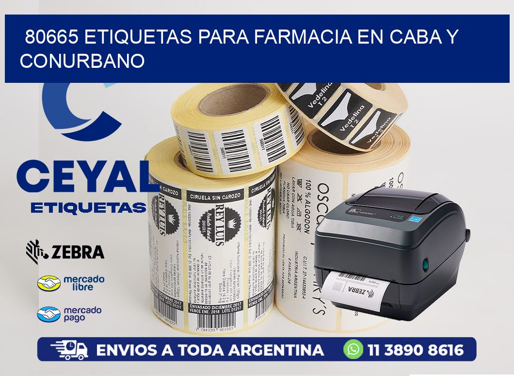 80665 ETIQUETAS PARA FARMACIA EN CABA Y CONURBANO