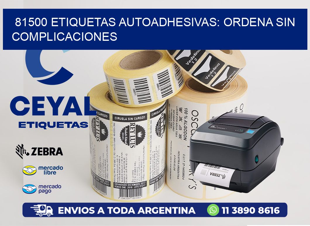 81500 Etiquetas Autoadhesivas: Ordena sin Complicaciones