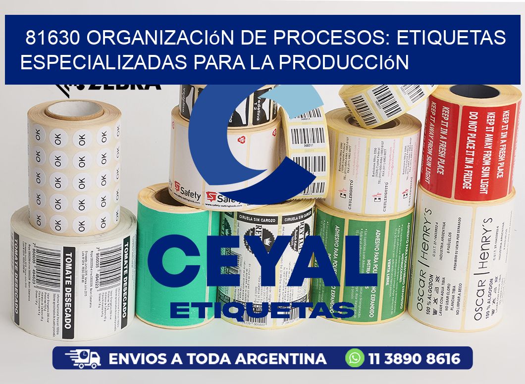 81630 Organización de Procesos: Etiquetas Especializadas para la Producción