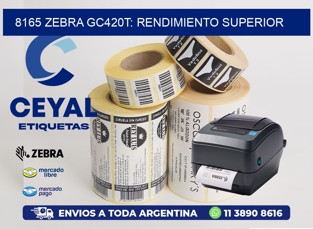 8165 Zebra GC420T: Rendimiento Superior