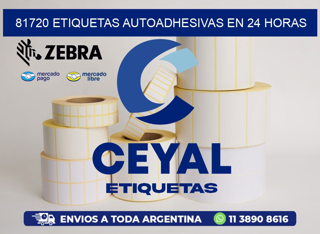 81720 ETIQUETAS AUTOADHESIVAS EN 24 HORAS