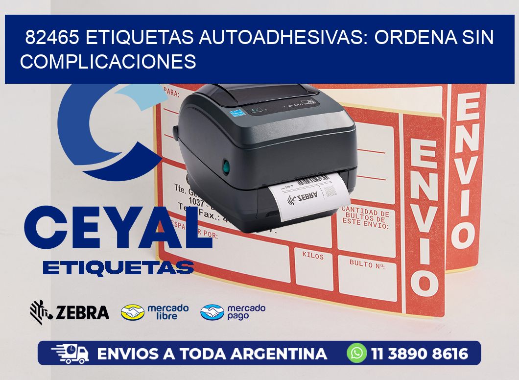 82465 Etiquetas Autoadhesivas: Ordena sin Complicaciones