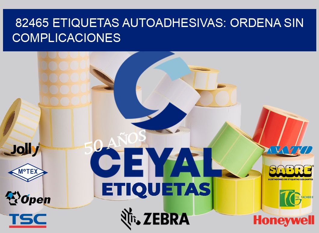 82465 Etiquetas Autoadhesivas: Ordena sin Complicaciones