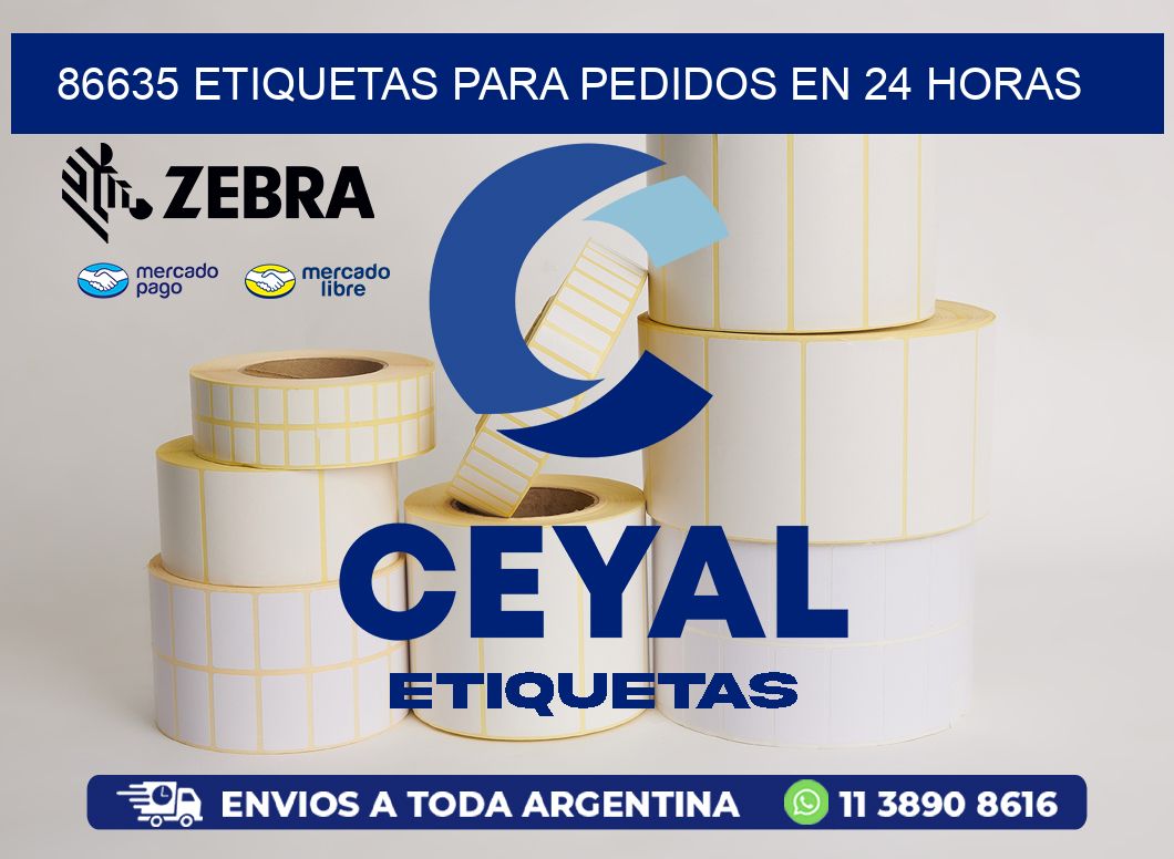 86635 ETIQUETAS PARA PEDIDOS EN 24 HORAS