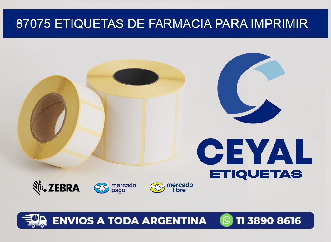 87075 etiquetas de farmacia para imprimir
